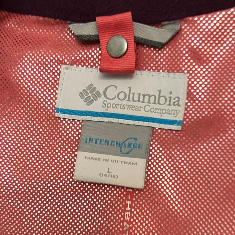 Columbia kids Burgundy Floral Ski Jacket